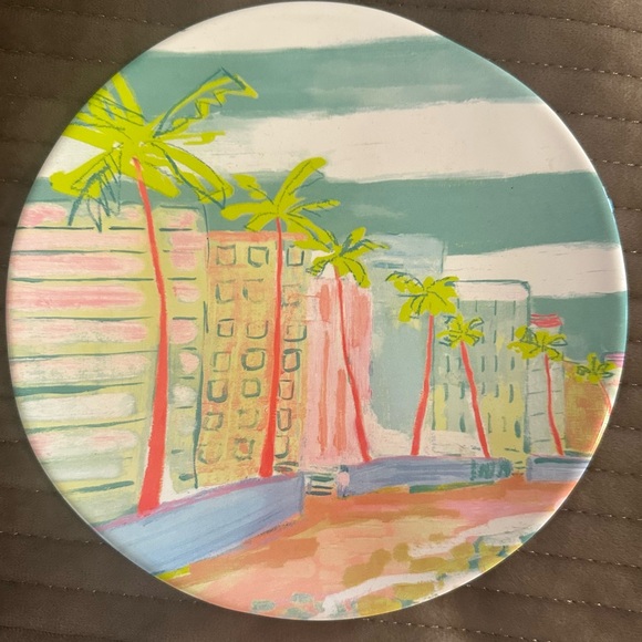 Anthropologie Blakely Made for Anthropologie Tropical Beach Plates Set - Picture 3 of 10